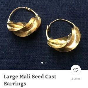 Mali cast Seed Earrings (med size)